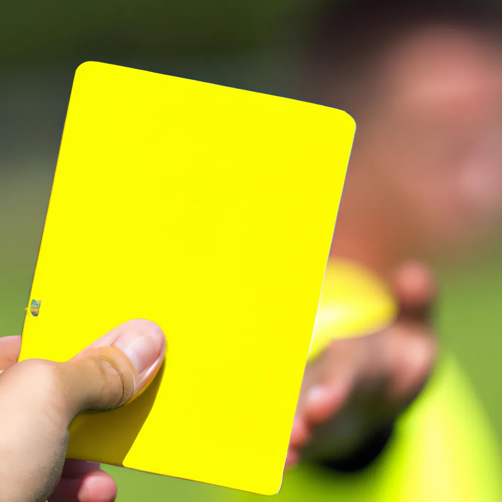 Co oznacza żółta kartka w piłce nożnej?