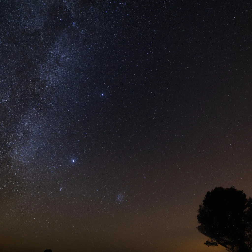 Mapa nieba północnego - układ gwiazd